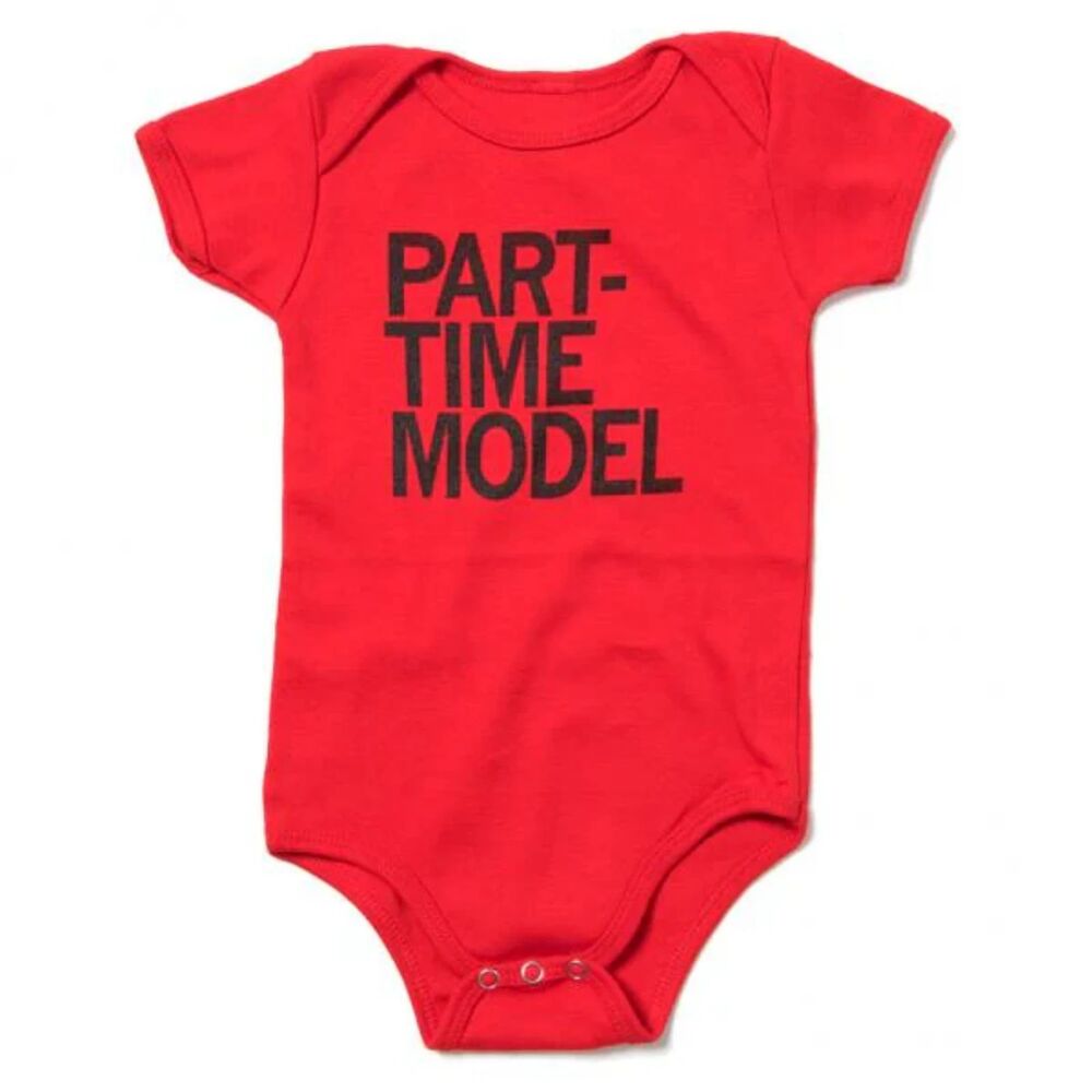Raygun Part-Time Model Onesie SZ 3/6M Kidcore Casual Graphic Unisex Baby Cute